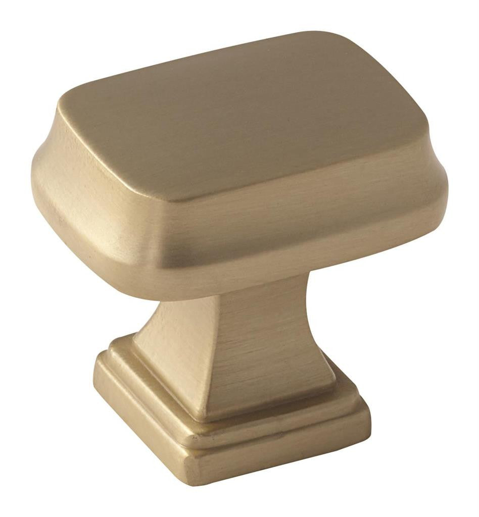 AMEROCK Revitalize 1-1/4" Length Rectangle Cabinet Knob in Golden Champagne BP55340BBZ