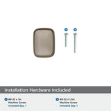 AMEROCK Revitalize 1-1/4" Length Rectangle Cabinet Knob in Golden Champagne BP55340BBZ Hardware