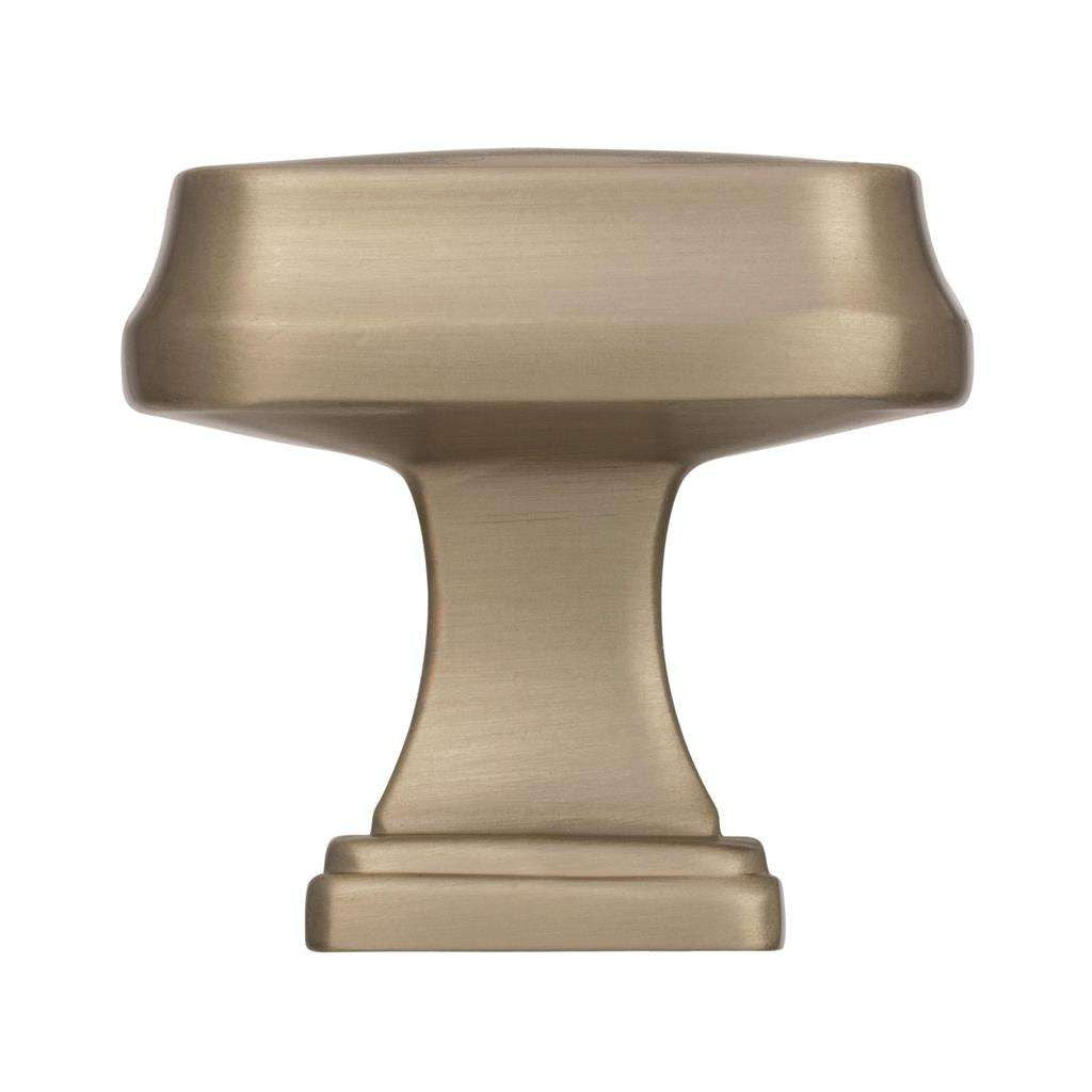 AMEROCK Revitalize 1-1/4" Length Rectangle Cabinet Knob in Golden Champagne BP55340BBZ Sideview