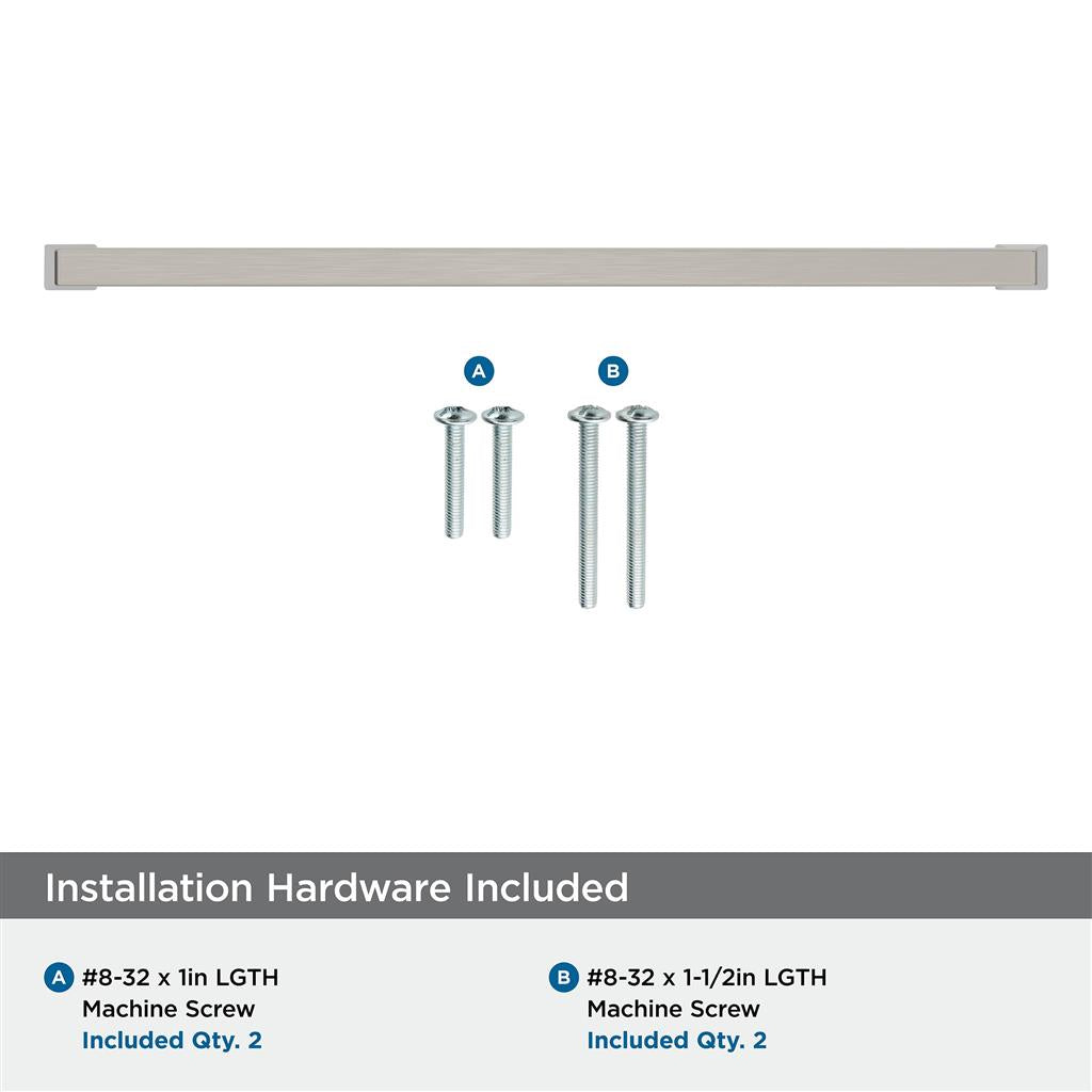 AMEROCK Blackrock Handle Pull in Satin Nickel (+7 Sizes)