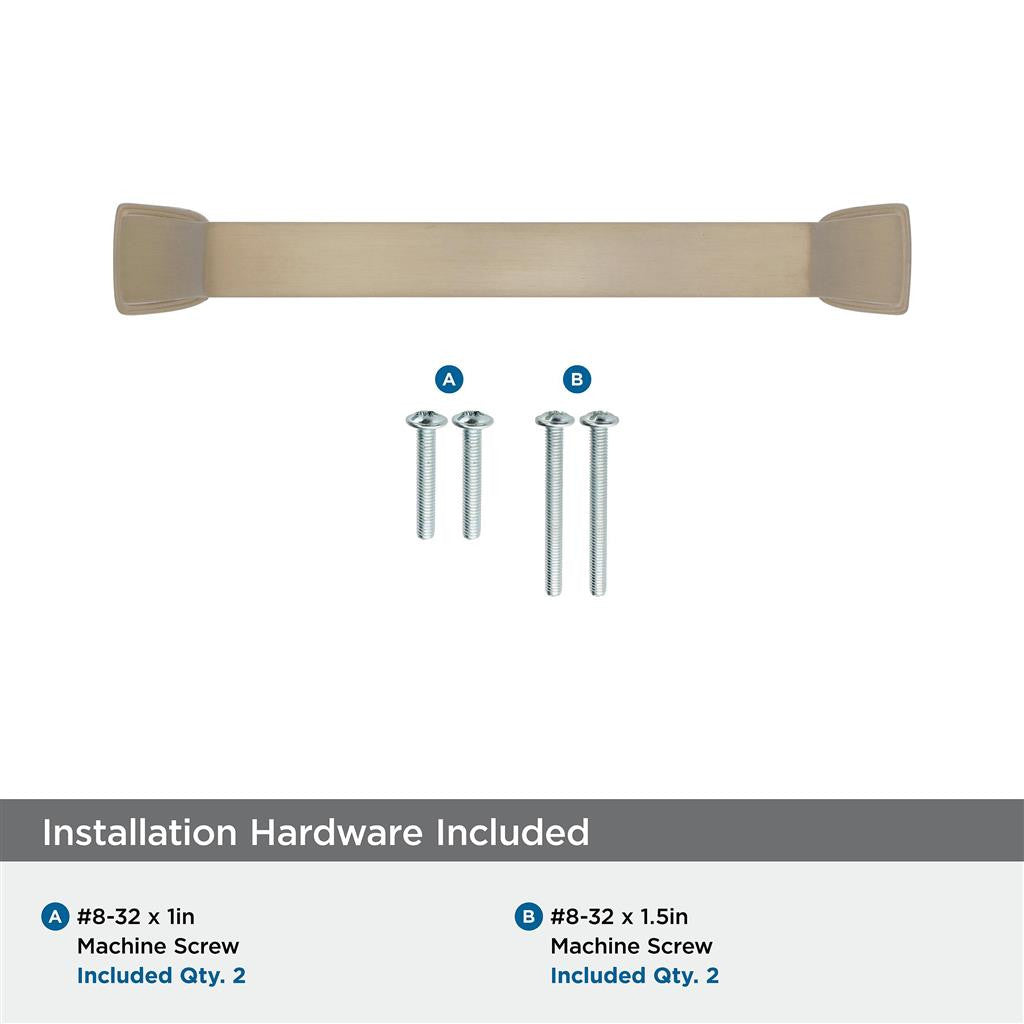 760-B AMEROCK Revitalize 3-3/4" Center to Center Handle Cabinet Pull - Golden Champagne BP55344BBZ Hardware