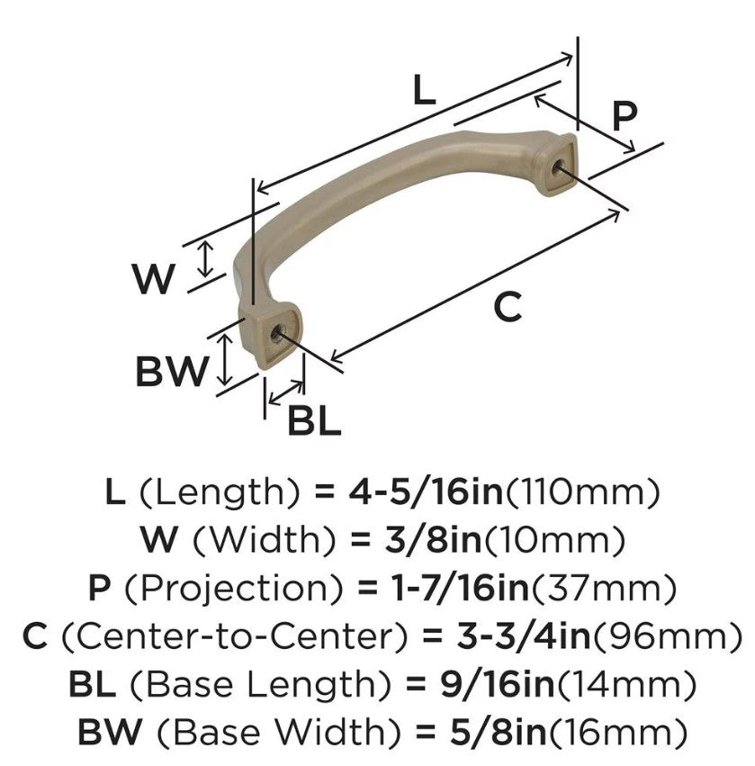 AMEROCK Revitalize Cabinet Handles in Golden Champagne (+7 Sizes)