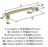 AMEROCK Revitalize Cabinet Handles in Golden Champagne (+7 Sizes)