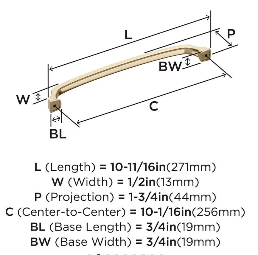 AMEROCK Revitalize Cabinet Handles in Golden Champagne (+7 Sizes)