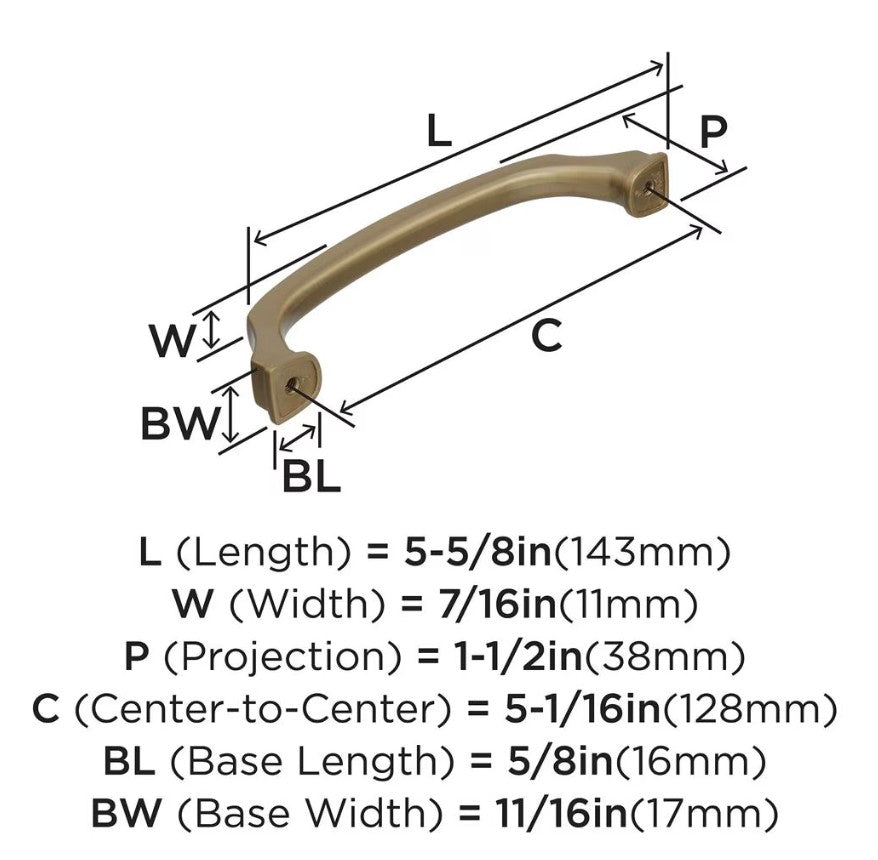 AMEROCK Revitalize Cabinet Handles in Golden Champagne (+7 Sizes)