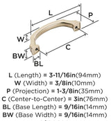 AMEROCK Revitalize Cabinet Handles in Champagne Bronze (+7 Sizes)