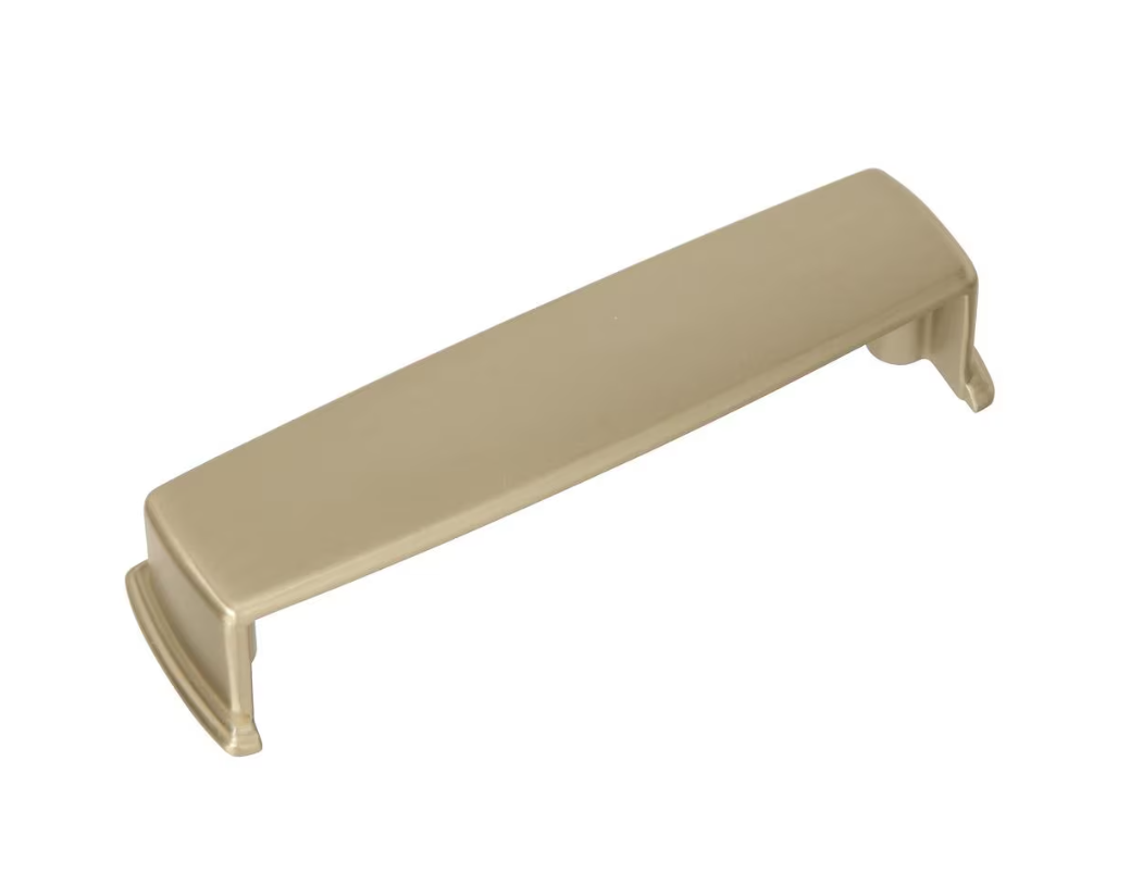 AMEROCK Kane 3-3/4" Centers Cup Pull in Golden Champagne