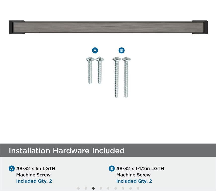 AMEROCK Blackrock Handle Cabinet Pull in Gunmetal (+7 Sizes)