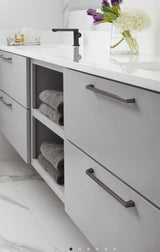 AMEROCK Blackrock Handle Cabinet Pull in Gunmetal (+7 Sizes)