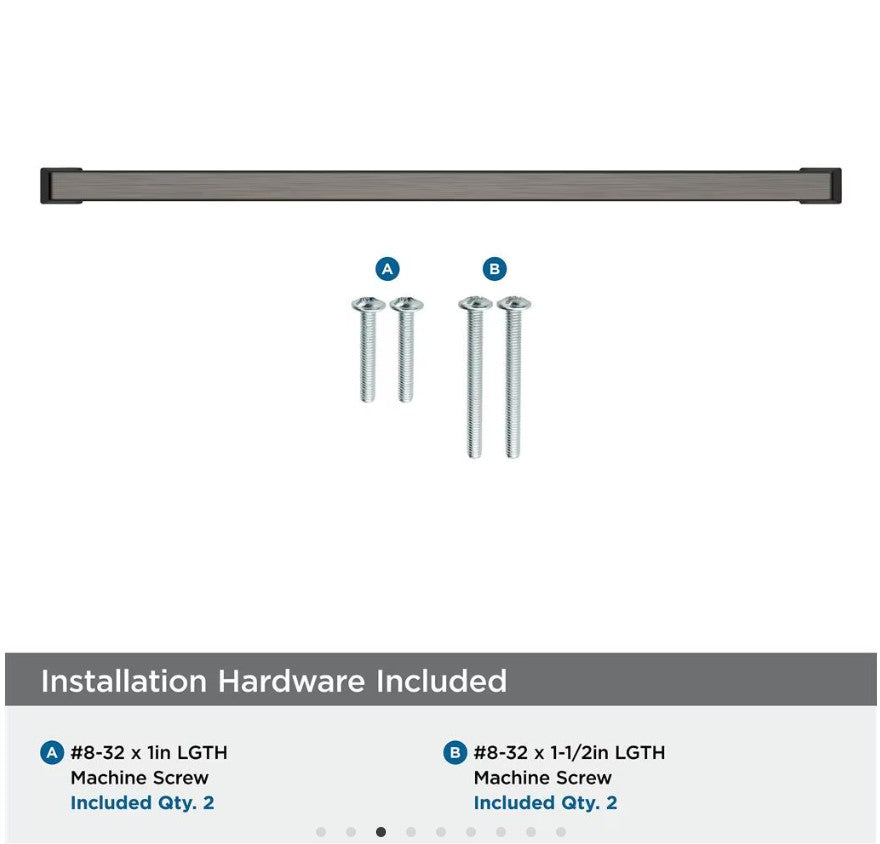 AMEROCK Blackrock Handle Cabinet Pull in Gunmetal (+7 Sizes)