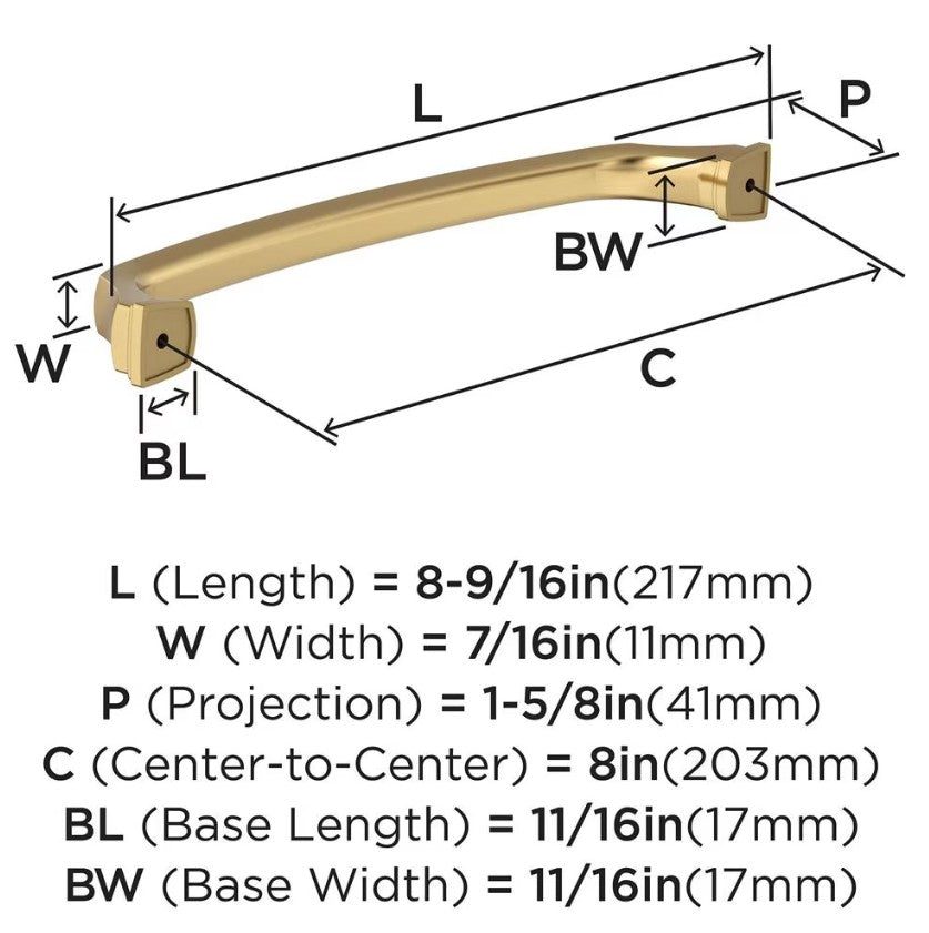 AMEROCK Revitalize Cabinet Handles in Champagne Bronze (+7 Sizes)