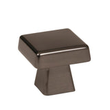 AMEROCK Blackrock Square Cabinet Knob in Gunmetal (+2 Sizes)
