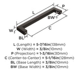 AMEROCK Monument Square Handle Pulls in Oil Rubbed Bronze (+8 Sizes)