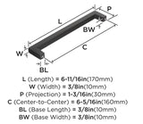 AMEROCK Monument Square Handle Pulls in Oil Rubbed Bronze (+8 Sizes)