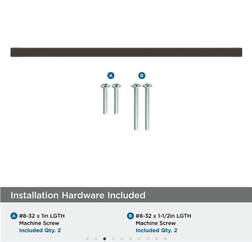 AMEROCK Monument Square Handle Pulls in Oil Rubbed Bronze (+8 Sizes)