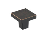 AMEROCK Monument 1-3/16" Length Square Cabinet Knob in Oil Rubbed Bronze