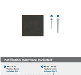 AMEROCK Monument 1-3/16" Length Square Cabinet Knob in Oil Rubbed Bronze