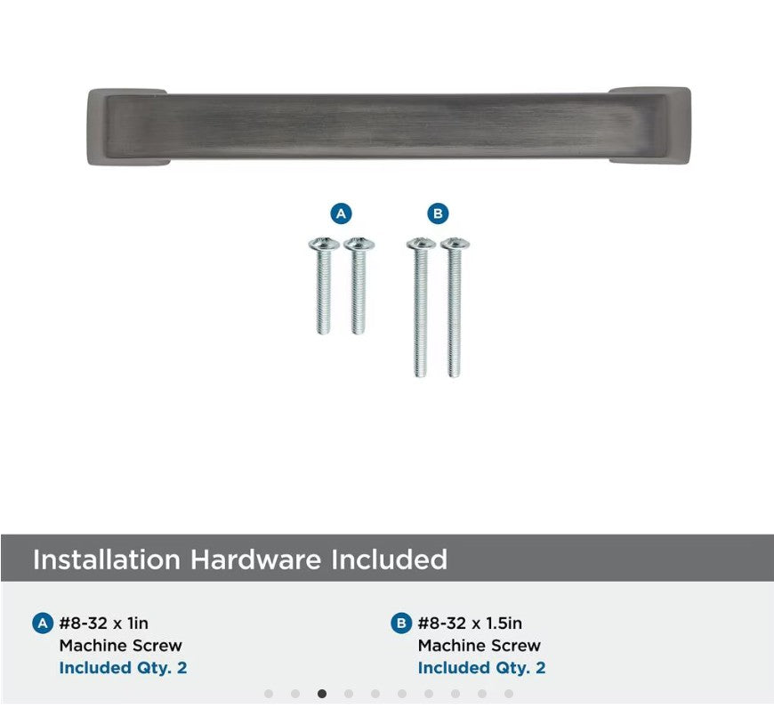 AMEROCK Blackrock Handle Cabinet Pull in Gunmetal (+7 Sizes)