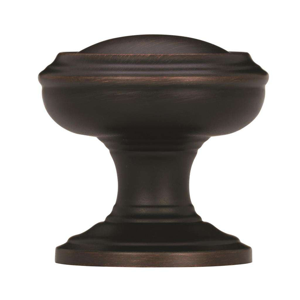 AMEROCK Revitalize 1-1/4" Diameter Cabinet Knob in Oil Rubbed Bronze BP55342ORB Sideview