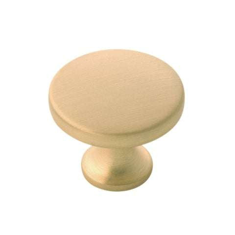 HICKORY Forge 1-3/8" Diameter Cabinet Knob in Brushed Golden Brass H076698-BGB