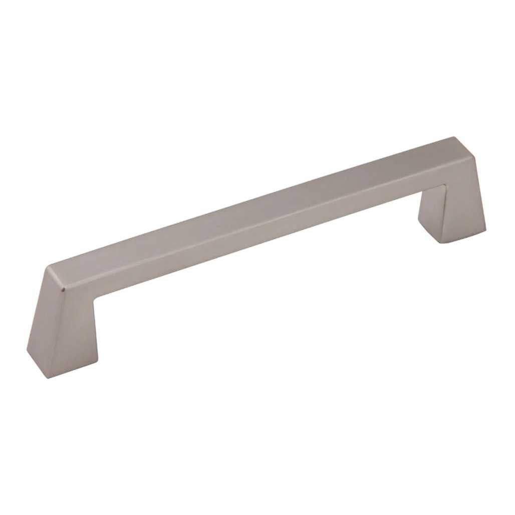 Main View of a Satin Nickel Modern Bridge Handle Cabinet Pull from Amerfit Hardware P2291-128BSN