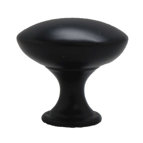AMERFIT Silverline 1-3/16" Mushroom Cabinet Knob - Black K2013-MB-BP