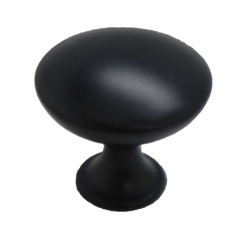 AMERFIT Silverline 1-3/16" Mushroom Cabinet Knob - Black K2013-MB-BP