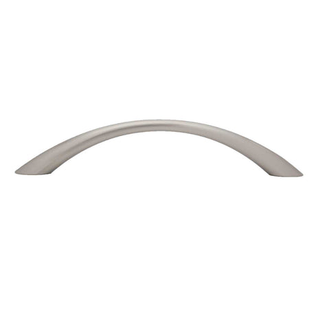 AMERFIT Silverline 5-1/16" Center to Center Tapered Arch Bow Cabinet Pull - Satin Nickel K2022-BN-BW