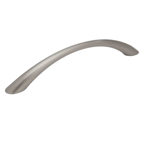AMERFIT Silverline 5-1/16" Center to Center Tapered Arch Bow Cabinet Pull - Satin Nickel K2022-BN-BW