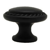 AMEROCK Allison 1-1/8" Rope Round Cabinet Knob - Black BP53001-FB
