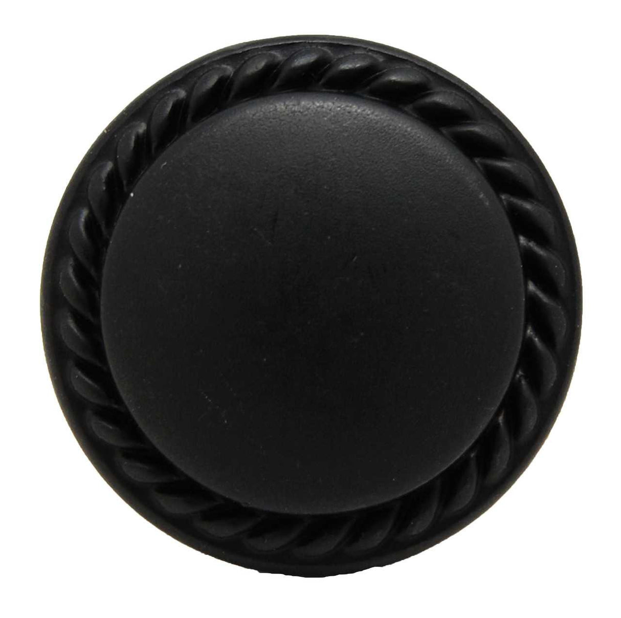 AMEROCK Allison 1-1/8" Rope Round Cabinet Knob - Black BP53001-FB