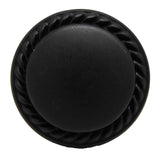 AMEROCK Allison 1-1/8" Rope Round Cabinet Knob - Black BP53001-FB