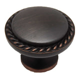 AMEROCK Allison 1-1/8" Rope Round Cabinet Knob - Oil Rubbed Bronze BP53001-ORB