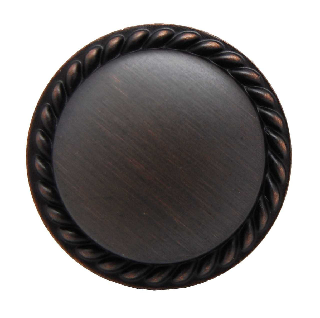 AMEROCK Allison 1-1/8" Rope Round Cabinet Knob - Oil Rubbed Bronze BP53001-ORB