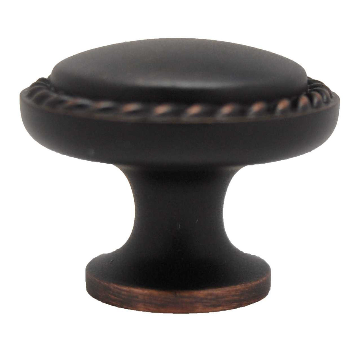 AMEROCK Allison 1-1/8" Rope Round Cabinet Knob - Oil Rubbed Bronze BP53001-ORB