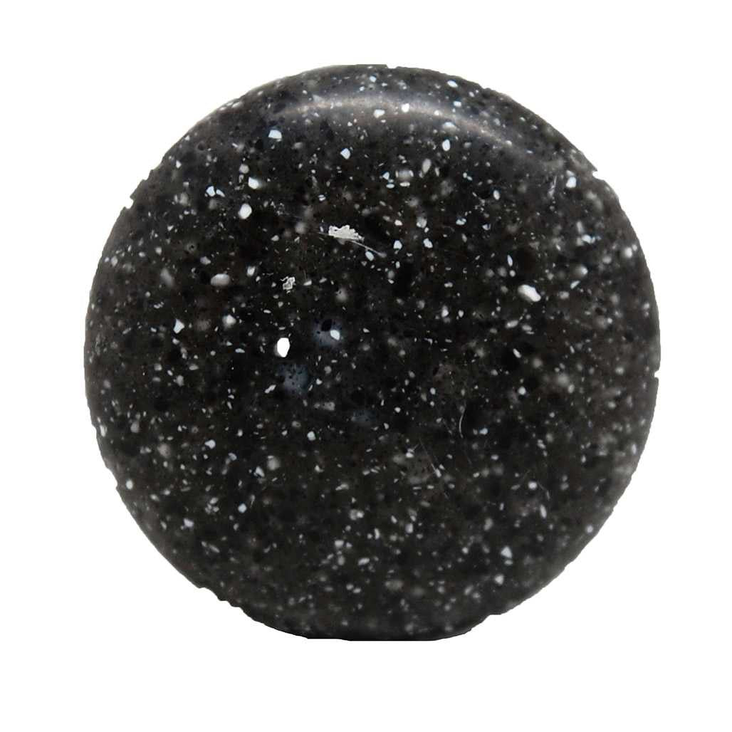 Top View of a Black Speckle 1-1/8" Round Cabinet Knob from Amerock's Allison Collection 14111SKB