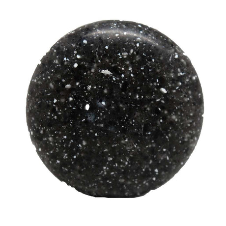 Top View of a Black Speckle 1-1/8" Round Cabinet Knob from Amerock's Allison Collection 14111SKB
