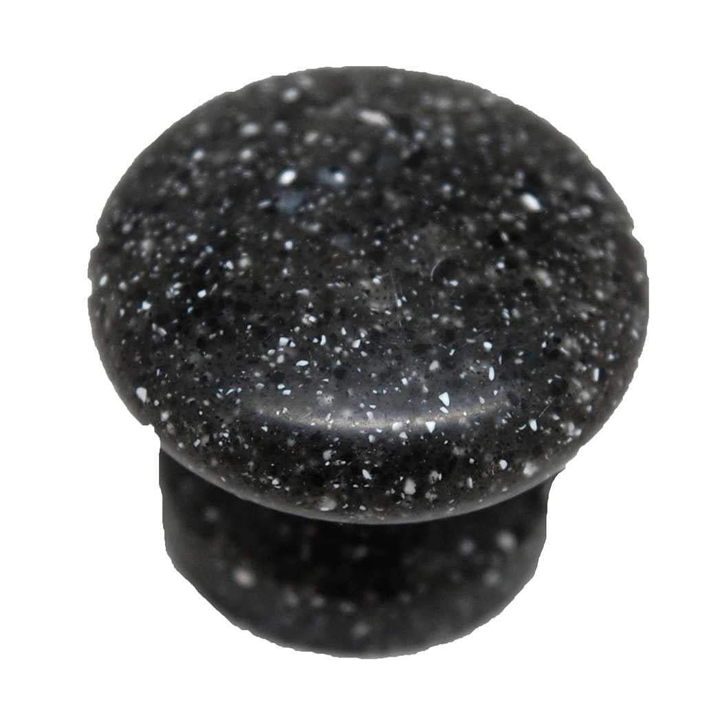 Main View of a Black Speckle 1-1/8" Round Cabinet Knob from Amerock's Allison Collection 14111SKB