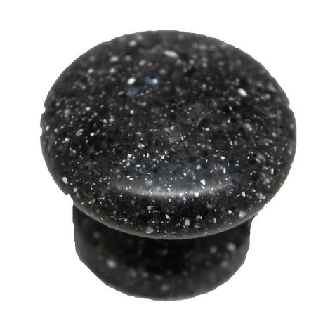 Main View of a Black Speckle 1-1/8" Round Cabinet Knob from Amerock's Allison Collection 14111SKB