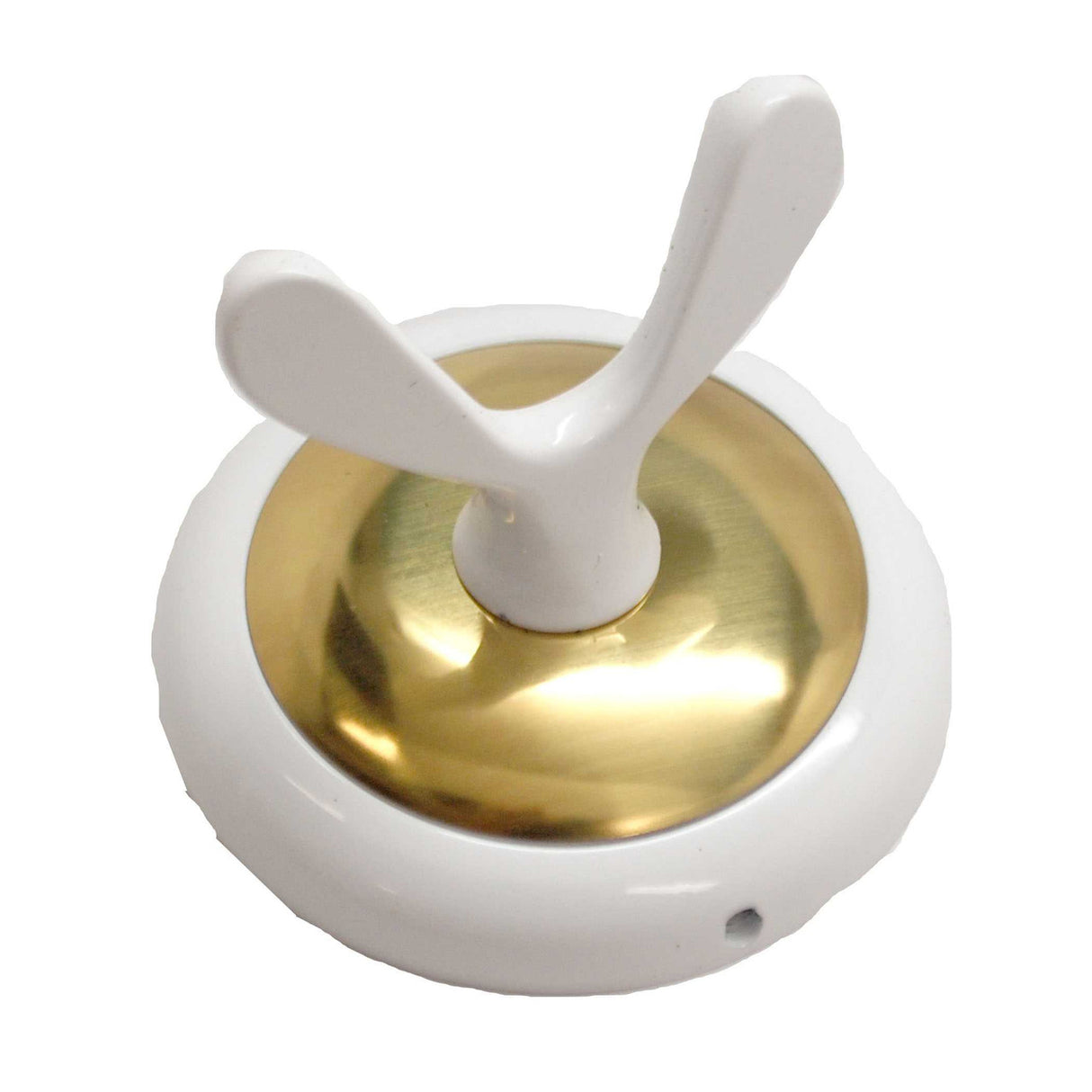 AMEROCK Bathroom Robe Hook in White & Brass
