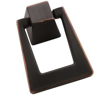 Main View of an Oil Rubbed Bronze 1-13/16" Pendant Cabinet Knob from Amerock's Blackrock Collection BP55274-ORB