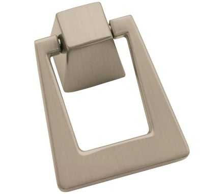 Main View of a Satin Nickel 1-13/16" Pendant Cabinet Knob from Amerock's Blackrock Collection BP55274-SN