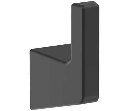 Main View of a Matte Black Bathroom Hook from Amerock's Blackrock Collection BH36000MB