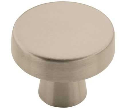 Main View of a Satin Nickel 1-5/16" Round Cabinet Knob Amerock's Blackrock Collection BP55270-G10