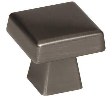 AMEROCK Blackrock 1-1/2" Square Cabinet Knob - Gunmetal BP55273-GM