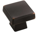 Main View of an Oil Rubbed Bronze 1-3/16" Square Cabinet Knob from Amerock's Blackrock Collection BP55271-ORB