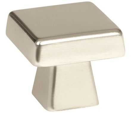 Main View of a Polished Nickel 1-3/16" Square Cabinet Knob from Amerock's Blackrock Collection BP55271-PN