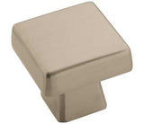 Main View of a Satin Nickel 1-3/16" Square Cabinet Knob from Amerock's Blackrock Collection BP55271-G10
