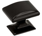 AMEROCK Candler 1-1/4" Rectangle Cabinet Knob - Black Bronze BP29340-BBR