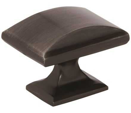 Main View of a Gunmetal 1-1/2" Rectangle Cabinet Knob Amerock's Candler Collection BP29368-GM